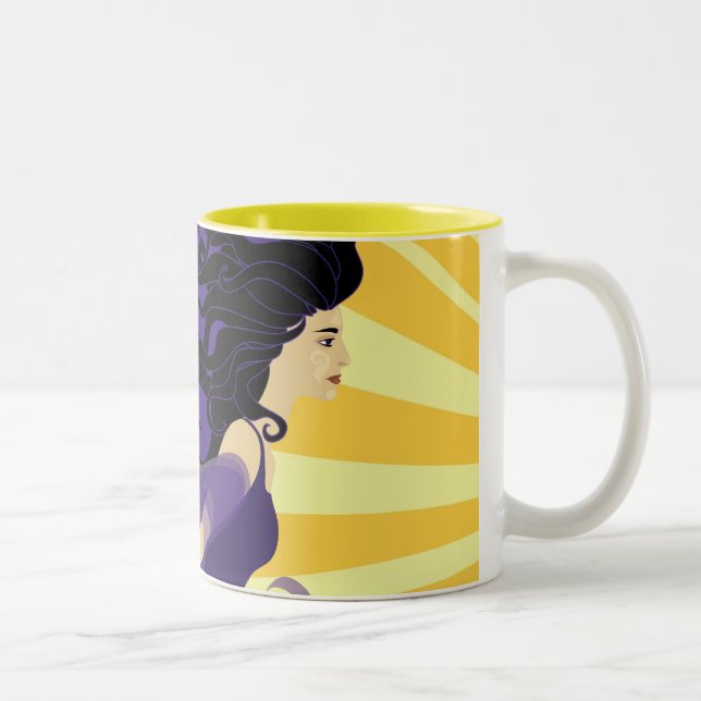 Tasse 2 Couleurs Madame Night (Droit)