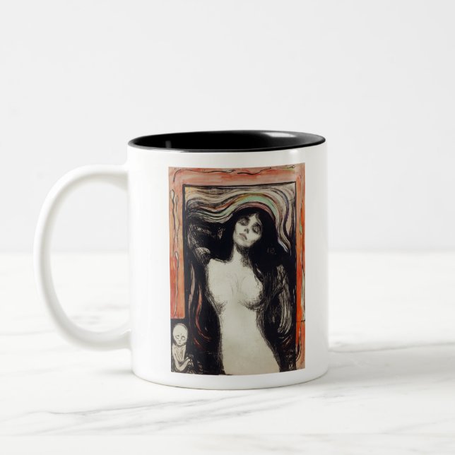 Tasse 2 Couleurs Madonna (ca. 1895–1896) by Edvard Munch (Gauche)