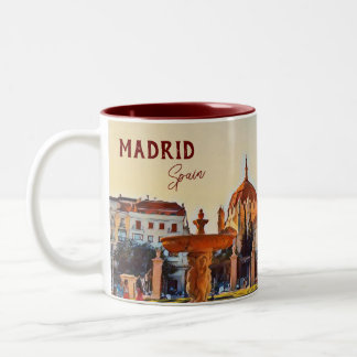Tasse 2 Couleurs Madrid Espagne Tourisme souvenir