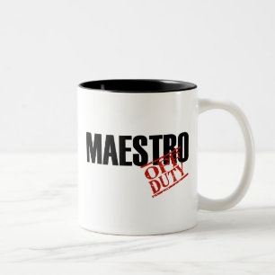 TASSE 2 COULEURS MAESTRO QUI N'EST PAS DE SERVICE