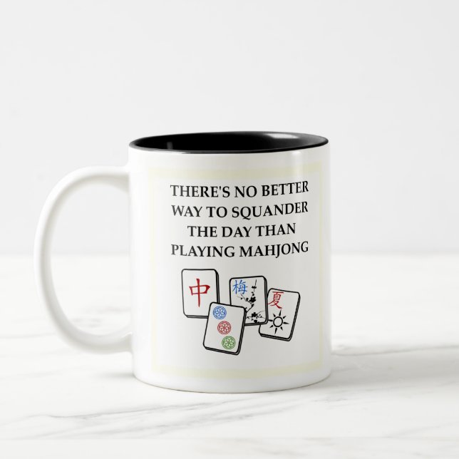 TASSE 2 COULEURS MAHJONG (Gauche)