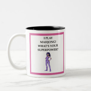 TASSE 2 COULEURS MAHJONG