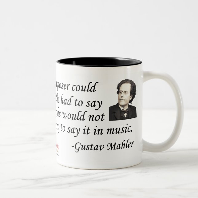 Tasse 2 Couleurs Mahler sur la composition (Droit)