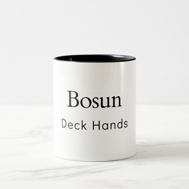 Tasse 2 Couleurs Mains du pont Bosun (Centre)