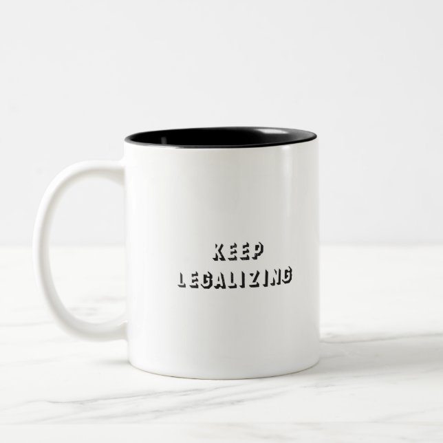 Tasse 2 Couleurs maintenir la légalisation (Gauche)