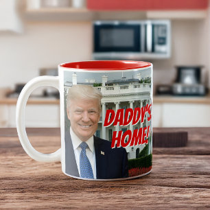Tasse 2 Couleurs Maison de papa Le Président Donald Trump 2024 Win