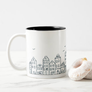 Tasse 2 Couleurs Maisons d'Amsterdam