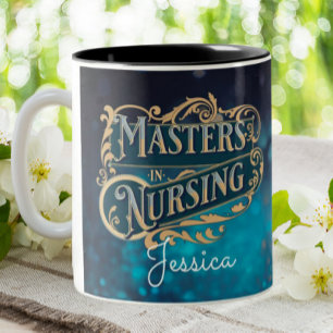 Tasse 2 Couleurs Maîtres En Infirmière De Diplôme En Infirmière Per