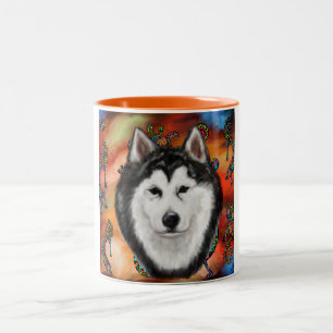TASSE 2 COULEURS MALAMUTE ALASKA
