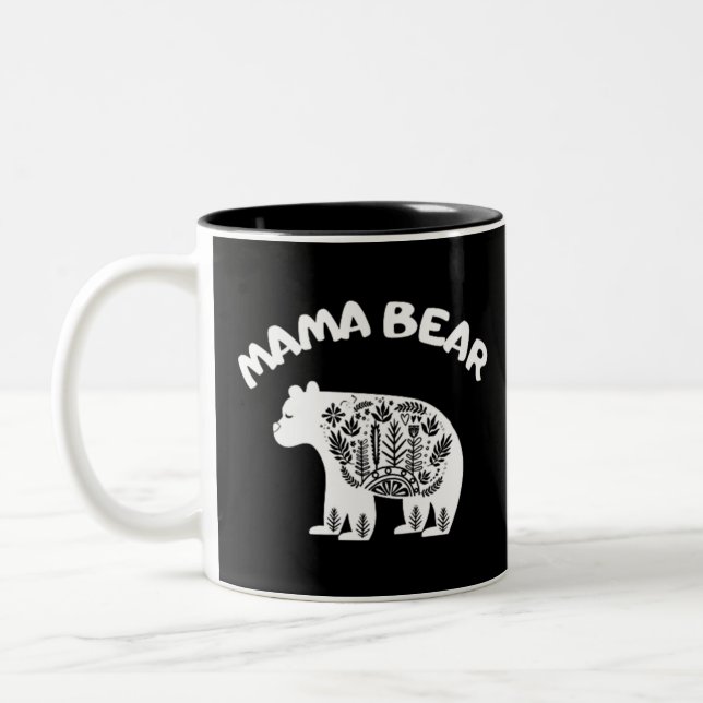 Tasse 2 Couleurs Mama Bear (Gauche)