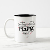 Mama Cadeau Maman Script Coeurs inspirants