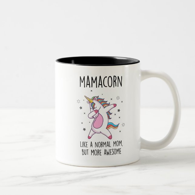 Tasse 2 Couleurs Mamacorn Unicorn (Droit)