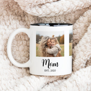 Tasse 2 Couleurs Maman a établi une photo de script