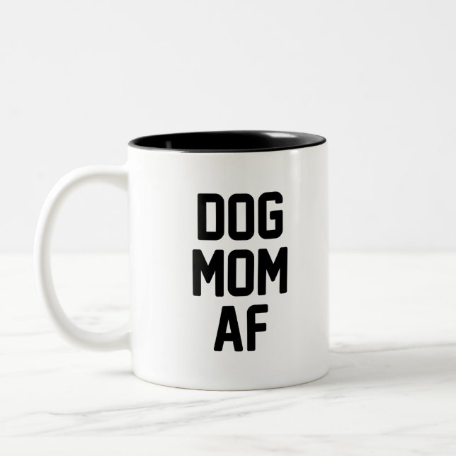 Tasse 2 Couleurs Maman AF de chien (Gauche)
