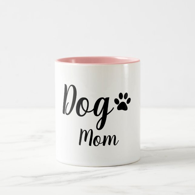 TASSE 2 COULEURS MAMAN CHIC DE CHIEN DE MUG_ (Centre)