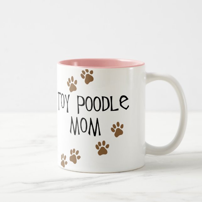 Tasse 2 Couleurs Maman de caniche de jouet (Droit)