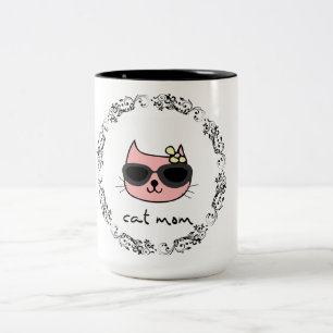 Tasse 2 Couleurs Maman de chat
