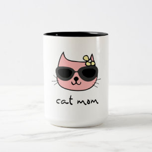 Tasse 2 Couleurs Maman de chat