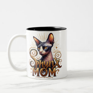 Tasse 2 Couleurs  Maman de chat Sphynx 