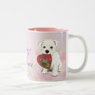 Tasse 2 Couleurs Maman de coeur de Westie
