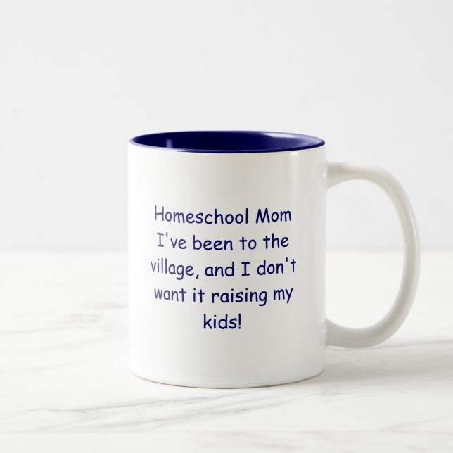 Tasse 2 Couleurs Maman de Homeschool (Droit)