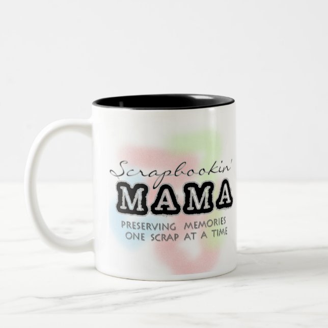 Tasse 2 Couleurs Maman de Scrapbooking (Gauche)