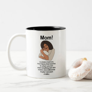 Tasse 2 Couleurs Maman Maman Mère Citation Anniversaire