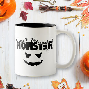 Tasse 2 Couleurs Maman Monstre drôle Halloween Maman