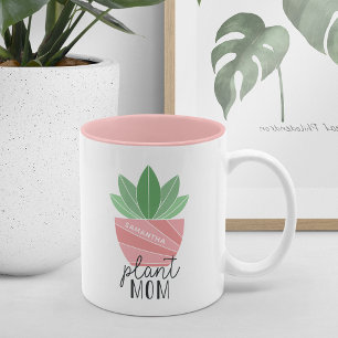 Tasse 2 Couleurs Maman plante   Cute Plante personnalisé Lover
