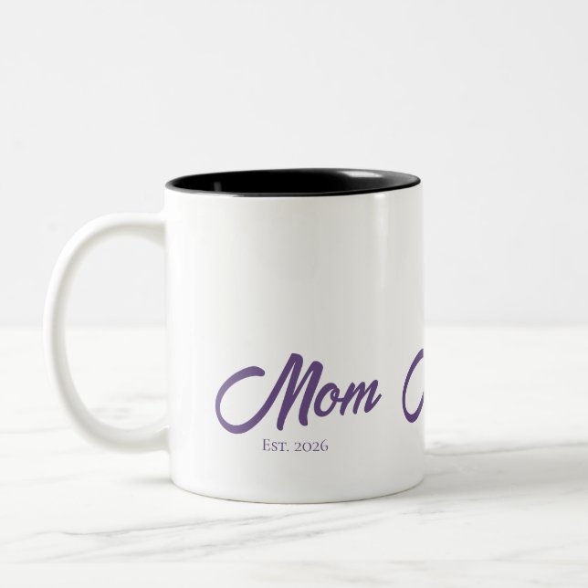 Tasse 2 Couleurs Maman Script Établie (Gauche)