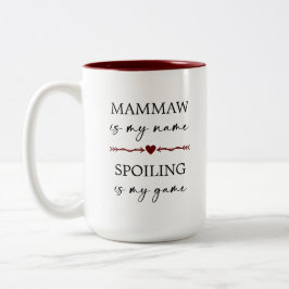 Tasse 2 Couleurs Mammaw est mon nom Spoiling est mon cadeau photo d