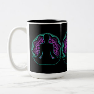 Tasse 2 Couleurs Mandala de Yoga