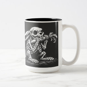 Tasse 2 Couleurs Manger des légumes – Lapin mort par BurnsInHell
