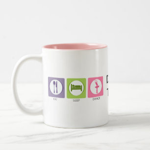 Tasse 2 Couleurs Manger Dormir Danser!