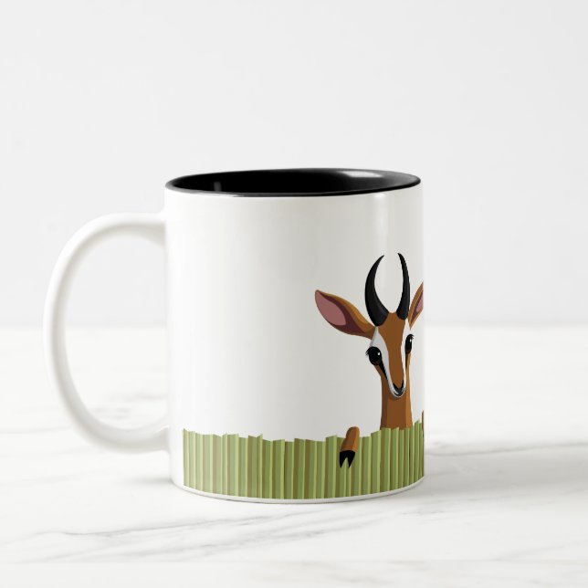 Tasse 2 Couleurs Mangue le coup d'oeil de gazelle (Gauche)