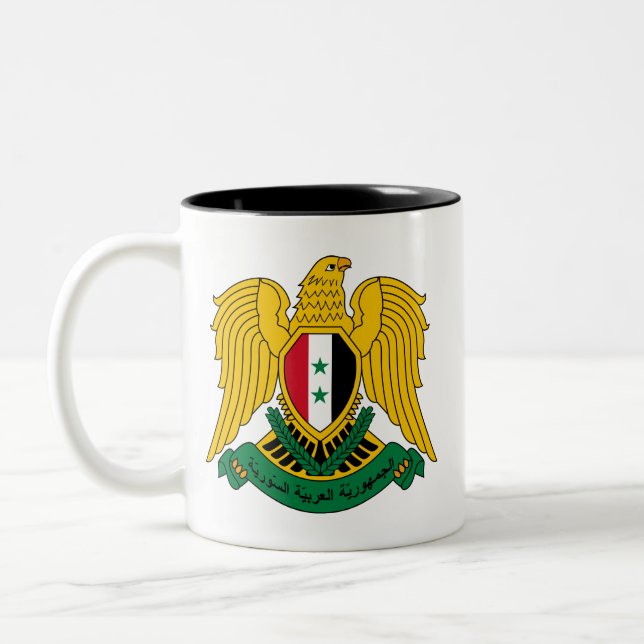 Tasse 2 Couleurs manteau de la Syrie des bras (Gauche)