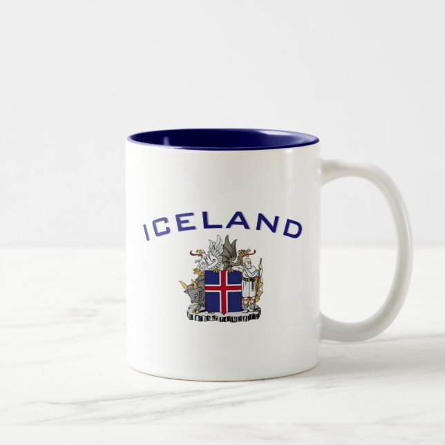 Tasse 2 Couleurs Manteau de l'Islande des bras (Droit)
