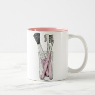 Tasse 2 Couleurs Maquillage brosse