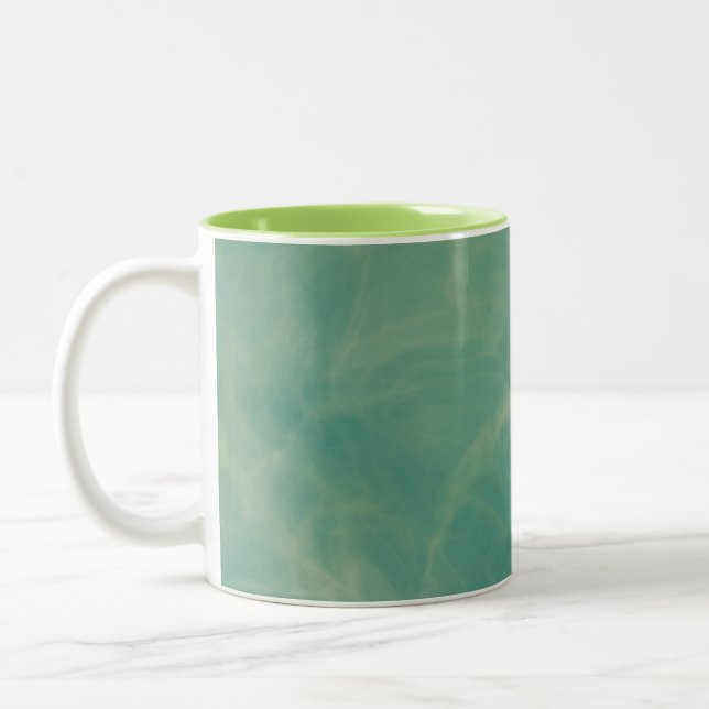 Tasse 2 Couleurs marbre vert abstrait (Gauche)