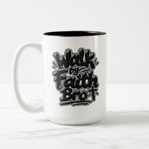 Tasse 2 Couleurs Marche par la foi Frère