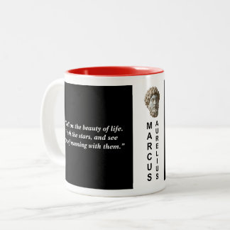 Tasse 2 Couleurs Marcus Aurelius Citation Personnalisée Philosophie