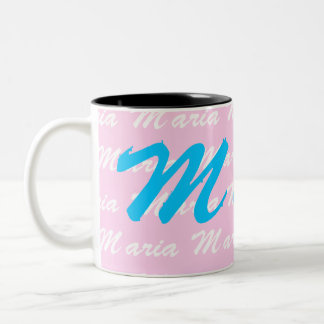 Tasse 2 Couleurs Maria Name Motif de conception