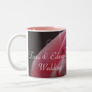 Tasse 2 Couleurs Mariage rose Rose Raindrop