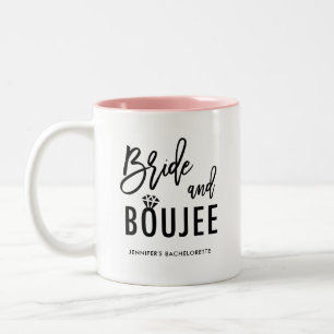 Tasse 2 Couleurs Mariée et Boujee Bachelorette Mariée