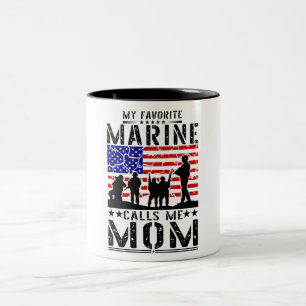 Tasse 2 Couleurs Marine Maman