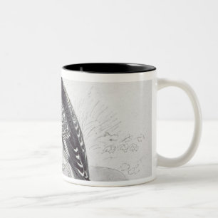 Tasse 2 Couleurs Martin-pêcheur noir et blanc