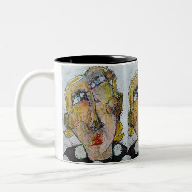 Tasse 2 Couleurs Mascara rouge (Gauche)