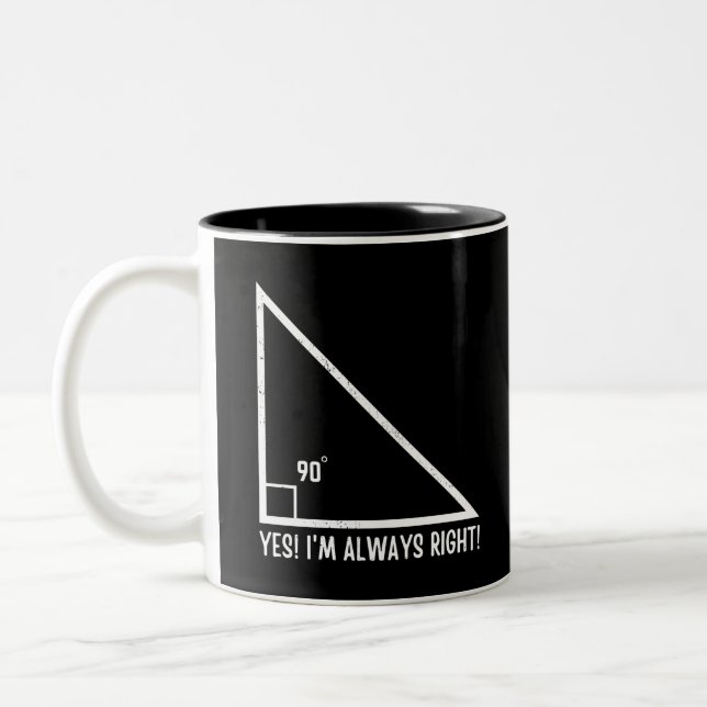 Tasse 2 Couleurs Mathématiques / Mathématiques Professeur amusant (Gauche)