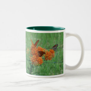 Tasse 2 Couleurs Mauvaise herbe papillon