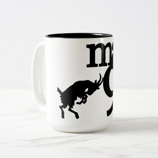 Tasse 2 Couleurs Max9 mule Noir et Blanc (Devant gauche)